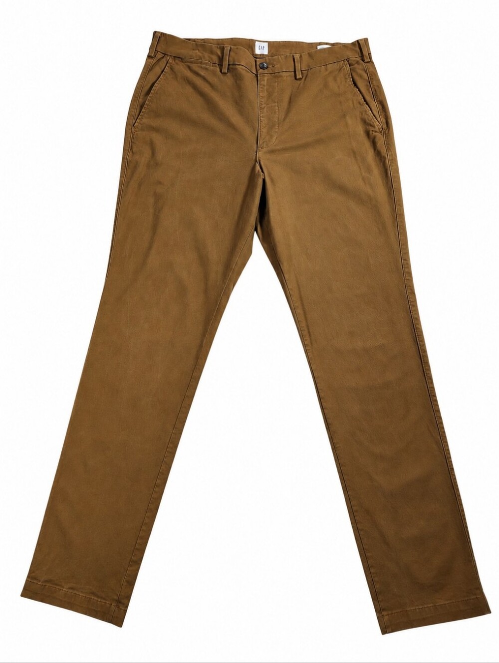 Gap Essential Khaki Slim Chino Pants Mens 36x34 Brown Stretch